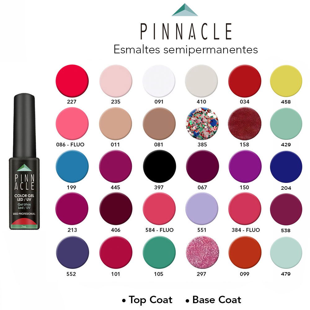 12 Esmaltes Semipermanentes Pinnacle - De Uñas